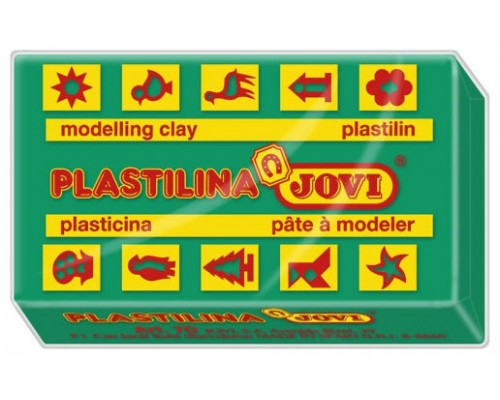 CAJA 30 PASTILLAS PLASTILINA 50 G - VERDE OSCURO JOVI 7011 (Espera 4 dias)