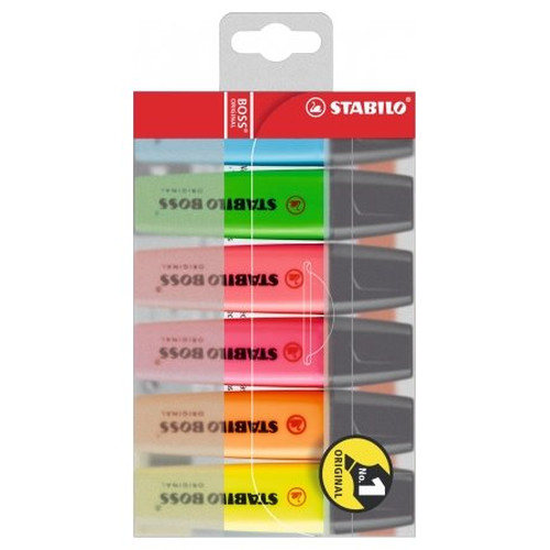 ESTUCHE 6 MARCADORES FLUORESCENTES BOSS TRAZO 2/5MM. SURTIDOS STABILO 70/6 (Espera 4 dias)-SX1 ESTUCHE 6 MARCADORES FLUORESCENTES BOSS TRAZO 2/5MM. SURTIDOS STABILO 70/6 (Espera 4 dias)