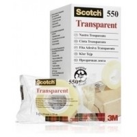 CAJA 8 ROLLOS CINTA ADHESIVA 550 TRANSPARENTE 19MM x 33M 550-1933E SCOTCH 7100029278 (Espera 4 dias)