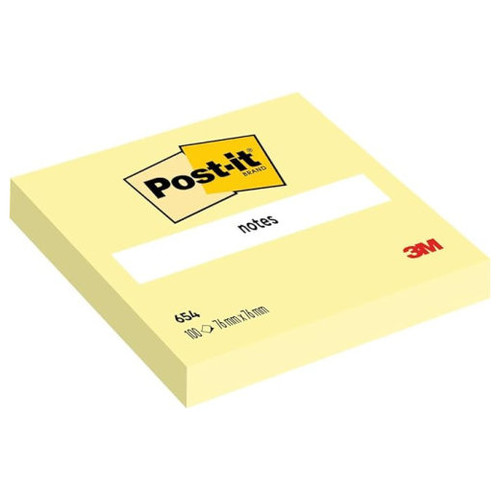 PACK 12 BLOCS 100 HOJAS Z-NOTES 76X127MM CANARY YELLOW CAJA CART&Oacute;N R350 CY POST-IT 7100290186 (Espera 4 dias)