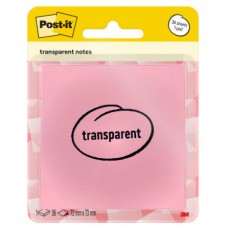 BLISTER 36 HOJAS NOTAS TRANSPARENTES 600-1TRSPO 73X73 MM NARANJA PASTEL POST-IT 7100394468 (Espera 4 dias)