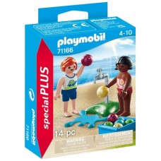 Playmobil niños con globos agua