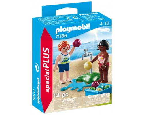 Playmobil niños con globos agua