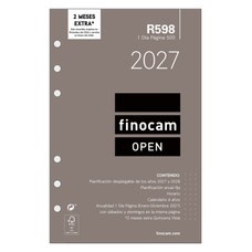 RECAMBIO ANUAL 2027 R598 OPEN500 117X181MM DIA PAGINA FINOCAM 711670027-MR2 RECAMBIO ANUAL 2027 R598 OPEN500 117X181MM DIA PAGINA FINOCAM 711670027
