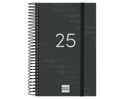 AGENDA 2025 BASIC YEAR E5 117X181MM DIA PAGINA NEGRO FINOCAM 741096025 (Espera 4 dias)