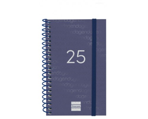 AGENDA 2025 BASIC YEAR E3 79X127MM SEMANA VISTA HORIZONTAL AZUL FINOCAM 741421025 (Espera 4 dias)