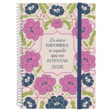 AGENDA 2026 TRENDY DESIGN E10 155X212MM SEMANA VISTA HORIZONTAL IMPOSIBLE FINOCAM 742232526 (Espera 4 dias)