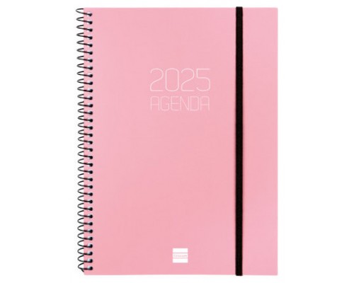 AGENDA 2025 BASIC OPAQUE E10 155X212MM SEMANA VISTA HORIZONTAL ROSA FINOCAM 742764525 (Espera 4 dias)