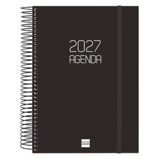 AGENDA 2027 BASIC OPAQUE E10 155X212MM DIA PAGINA NEGRO FINOCAM 742916027-MR2 AGENDA 2027 BASIC OPAQUE E10 155X212MM DIA PAGINA NEGRO FINOCAM 742916027