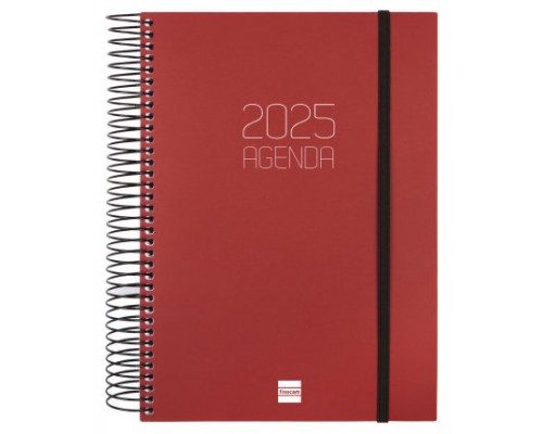 AGENDA 2025 BASIC OPAQUE E10 155X212MM DIA PAGINA BURDEOS FINOCAM 742917425 (Espera 4 dias)