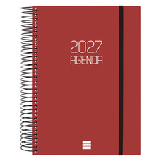 AGENDA 2027 BASIC OPAQUE E10 155X212MM DIA PAGINA BURDEOS FINOCAM 742917427-MR2 AGENDA 2027 BASIC OPAQUE E10 155X212MM DIA PAGINA BURDEOS FINOCAM 742917427