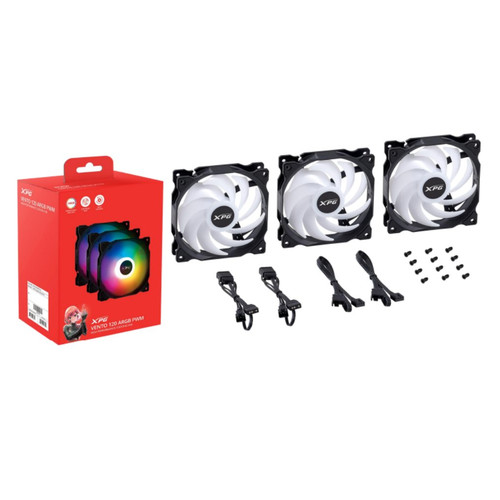 XPG VENTO 120 ARGB PWM Carcasa del ordenador Ventilador 12 cm 3 pieza(s)-DI5 XPG VENTO 120 ARGB PWM Carcasa del ordenador Ventilador 12 cm 3 pieza(s)