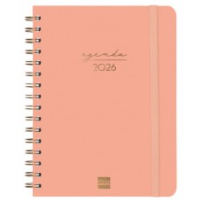 AGENDA 2026 TRENDY ALMA E10 155X212MM SEMANA VISTA HORIZONTAL CORAL FINOCAM 762020526 (Espera 4 dias)