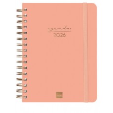 AGENDA 2026 TRENDY ALMA E10 155X212MM DIA PAGINA CORAL FINOCAM 762040526 (Espera 4 dias)