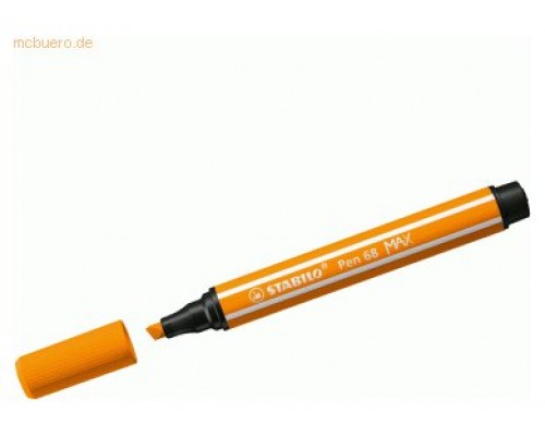 ROTULADOR PREMIUM CON PUNTA DE FIBRA BISELADA PEN 68 MAX COLOR NARANJA STABILO 768/54 (MIN10) (Espera 4 dias)