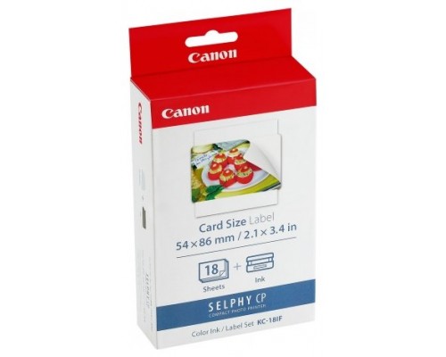 Papel foto canon selphy kc - 18if +