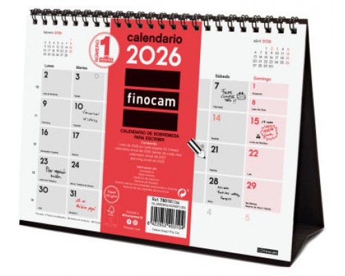 CALENDARIO 2026 SOBREMESA NEUTRO ESCRIBIR S 210X150MM FINOCAM 780100026 (Espera 4 dias)