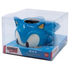 TAZA 3D EN CAJA REGALO CABEZA SONIC 400 ML STOR REDSTRING 78896