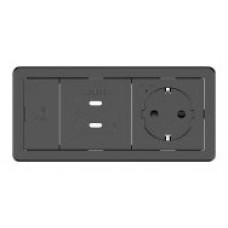 Kramer Electronics T-IN2-REC1(B) Negro