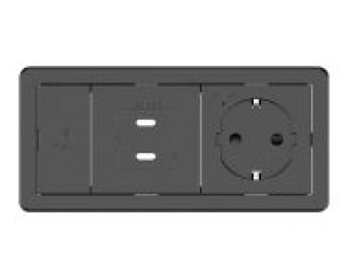 Kramer Electronics T-IN2-REC1(B) Negro
