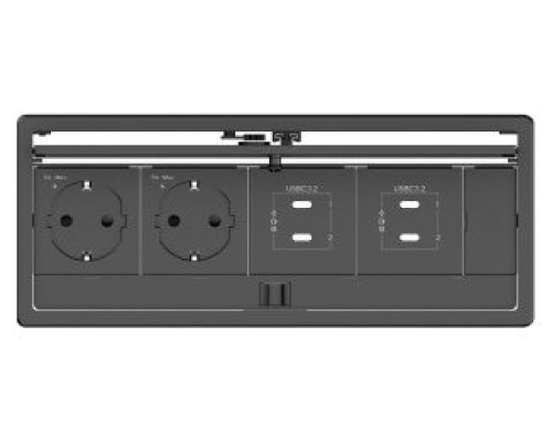 Kramer Electronics T-IN4-REC2(B) Negro