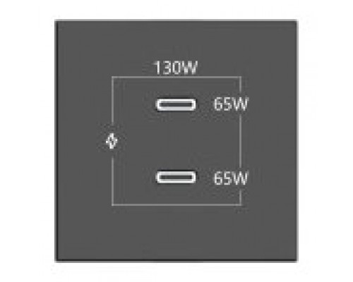KRAMER CONNECT - ROOM CONNECTIVITY BLACK 2 PORTS USBC 130W (