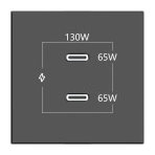 KRAMER CONNECT - ROOM CONNECTIVITY BLACK 2 PORTS USBC 130W (-MR85 KRAMER CONNECT - ROOM CONNECTIVITY BLACK 2 PORTS USBC 130W (