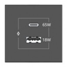 KRAMER CONNECT - ROOM CONNECTIVITY BLACK USBC 65W PORT AND U
