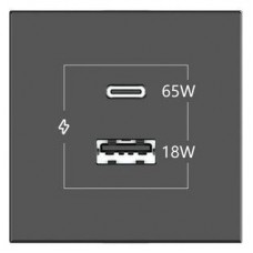 KRAMER CONNECT - ROOM CONNECTIVITY WHITE USBC 65W PORT AND U
