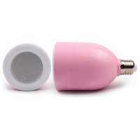 Lampara LED Altavoz Bluetooth Rosa (Espera 2 dias)