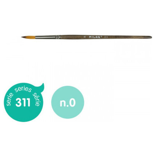 PINCEL SINTÉTICO REDONDO SERIE 311, Nº 0 MILAN 80459 (Espera 4 dias)-SX0 PINCEL SINTÉTICO REDONDO SERIE 311, Nº 0 MILAN 80459 (Espera 4 dias)