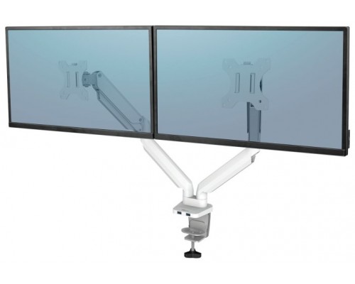 FELLOWES Soporte  para monitor doble Platinum Series  Blanco(Soporta hasta 32 Pulgadas)