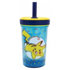 VASO ANTIVUELCO CON PAJITA POKÉMON 370 ML STOR REDSTRING 8087