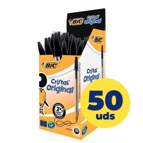 BOLIGRAFO CRISTAL CUERPO TRANSPARENTE TRAZO 0,4 MM. COLOR NEGRO BIC 8373639-MR0 BOLIGRAFO CRISTAL CUERPO TRANSPARENTE TRAZO 0,4 MM. COLOR NEGRO BIC 8373639