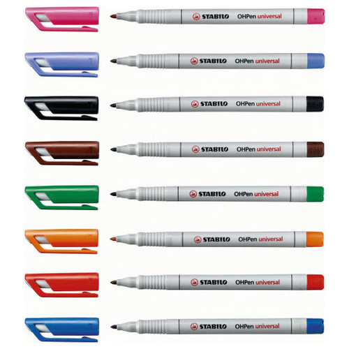MARCADOR PERMANENTE PUNTA FINA OHPEN UNIVERSAL 0,7MM. AZUL STABILO 842/41-MR0 MARCADOR PERMANENTE PUNTA FINA OHPEN UNIVERSAL 0,7MM. AZUL STABILO 842/41