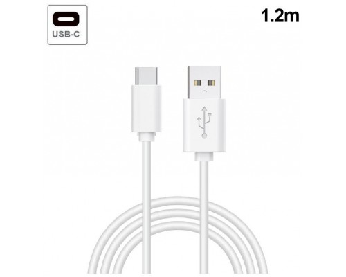 CABLE COOL USB-A A USB-C 1.2M WHITE
