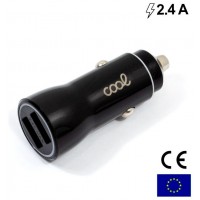 CARGADOR COOL COCHE 1 USB 20W CARGA RAPIDA BLACK