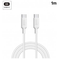 CABLE COOL USB C A USB-C 1M WHITE