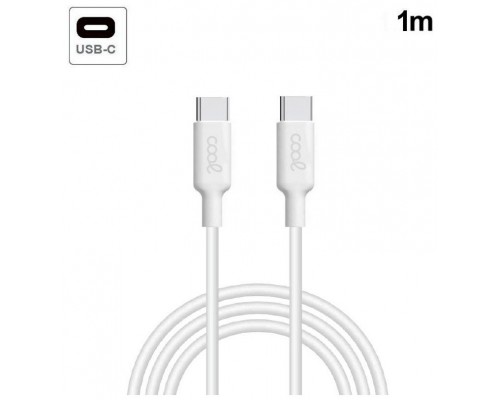 CABLE COOL USB C A USB-C 1M WHITE