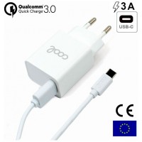 CARGAGOR COOL USB-C 3AMP CARGA RAPIDA WHITE CABLE