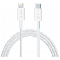 CABLE COOL USB-C A LIGHTNING 1.2M WHITE