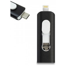 PENDRIVE 128GB 3 EN 1 COOL NEGRO