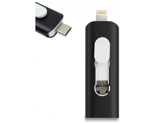 PENDRIVE 128GB 3 EN 1 COOL NEGRO