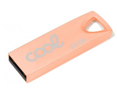 PENDRIVE 64GB USB 2.0 COOL METAL KEY ROSA GOLD