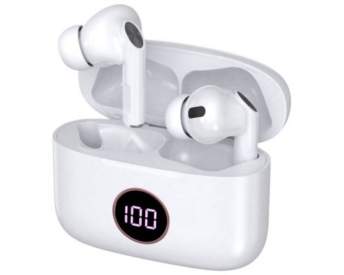 AURICULARES EARBUDS STEREO LCD COOL AIR PRO WHITE