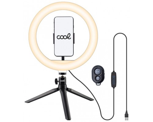 SOPORTE ARO LUZ LED COOL MANDO BLUETOOTH 50CM
