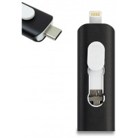 PENDRIVE 64GB 3 EN 1 COOL NEGRO