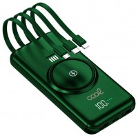 POWERBANK COOL 10000MAH QI WIRELESS GRIP GREEN