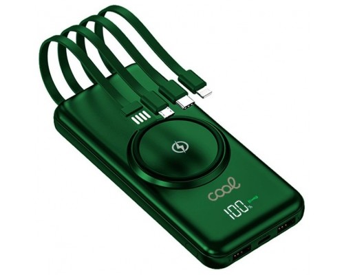 POWERBANK COOL 10000MAH QI WIRELESS GRIP GREEN