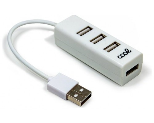 HUB USB 2.0 UNIVERSAL COOL 4 PUERTOS USB BLANCO